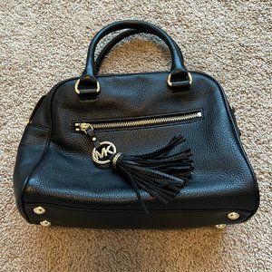 Michael Kors Black Leather Satchel